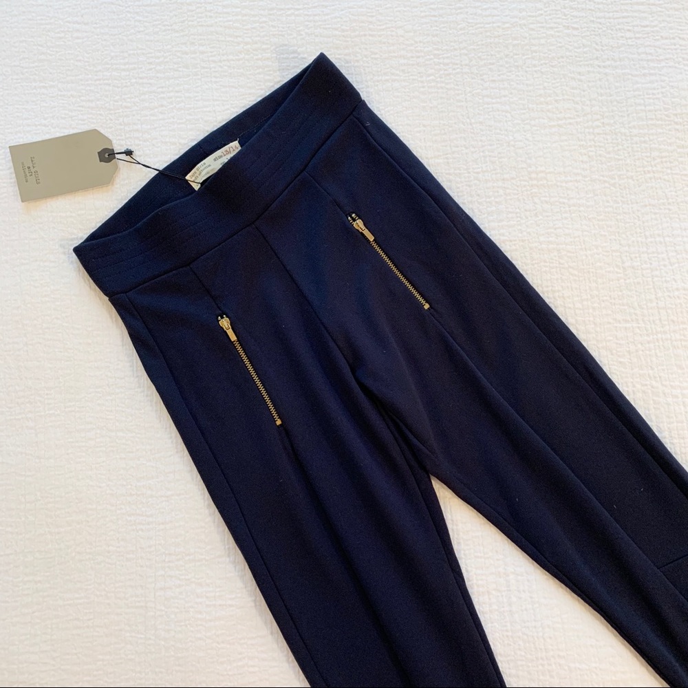 Zara Girls Soft Collection Leggings Navy